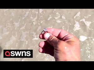 Metal detectorist finds $40,000 diamond ring buried on Florida beach and reunites with owner | SWNS