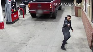 Detectives say this surveillance video from The General Store on the corner of W. 1st Ave. and S. Date St. in Toppenish on March 3rd shows Josue Pineda run up and start shooting at two men and a clerk inside the store. Luckily, none of the men were hit by a bullet. Police say Pineda ran back to a green 2003 4-door Honda Accord with Washington state license plates 078ZAR and drove off. He hasn't been seen since. Detectives say they believe the shooting was related to a beef between two gangs. "Be