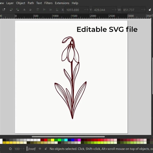 Birth Month Flower SVG, Wildflower Line Art for laser, Cricut, Tattoo (Digital Download)