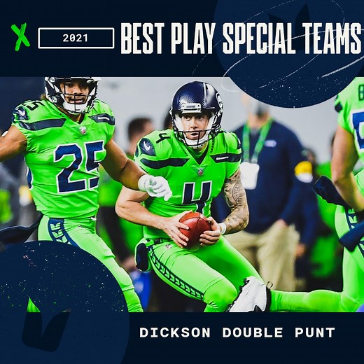 Michael Dickson's double punt never gets old 😎 Watch our Best Special Teams Play of the 2021 season ⤵️ 📑 » shwks.com/cbzmgp 🎥 » Seahawks.com/GamePass | Seattle Seahawks