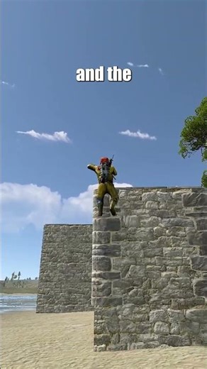 How to climb up a wall #rust #rustgame #rustconsole