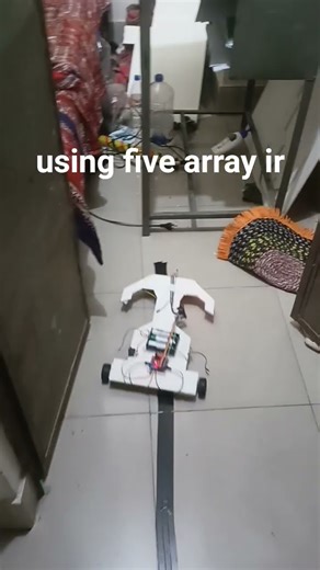 line following bot using five array ir