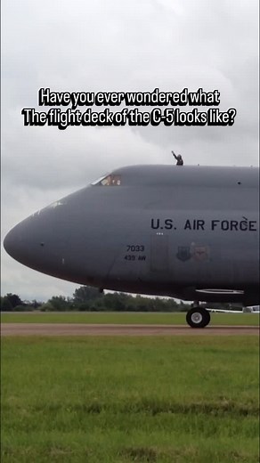 Let’s jump inside the flight deck of the C-5 Galaxy. It is 35 feet above ground. All are C-5M Super Galaxy spec now so have glass control panels. Have you ever been on one? #c5 #galaxy #flightdeck #c5msupergalaxy ✈️🌎#aviationlovers | Turn 'n' Burn