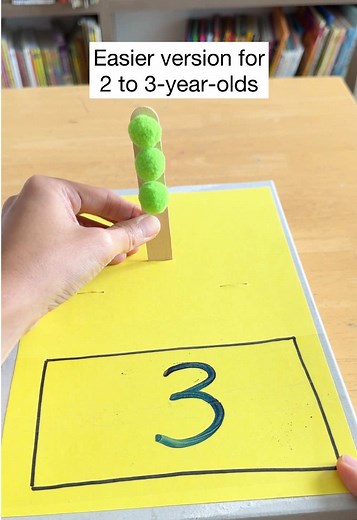 Turn a simple box into a hands-on counting toy! 🎉 A fun way for kids to master counting & addition through play. ✨ Adapt it to your child’s level: ✅ Ages 2-3: Count the pompoms on the popsicle sticks & match them to the numbers on the box. ✅ Ages 4-6: Use it for simple addition practice! #LearningIsFun #HandsOnLearning #PreschoolActivities #ToddlerActivities #MathForKids #CountingFun #EarlyMath #HomeLearning #NumeracySkills