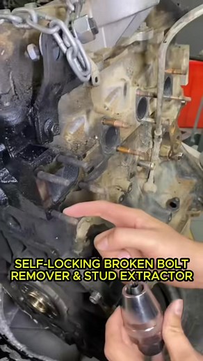 THE BOLT SAVER. 🔩 Instantly extract broken, rusted, or stripped studs and bolts with ease. This self-locking tool grips tight and rotates the fastener out without damaging threads. SAVE THE JOB! 👇 https://quickmechtools.com/products/self-locking-broken-bolt-remover-stud-extractor #quickmechtools #fyp #BoltExtractor #AutoRepair #MechanicTool #ToolHack | Quickmechtools
