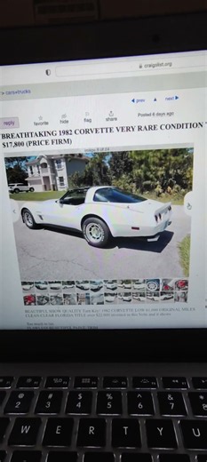 Craigslist still exists?! 1982 White Corvette! #chevrolet #corvettelife