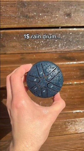 1$ rain drum is so relaxing 🧘 #garden #rain #instrument #home #drum
