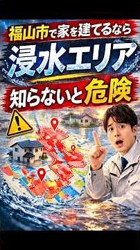 福山市で家を建てるなら要注意…浸水エリアを知らないと危険【ハザードマップ解説】【注文住宅】