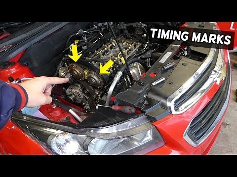 TIMING MARKS CHEVROLET CRUZE SONIC. TIMING BELT REPLACEMENT MARKS CHEVY 1.8