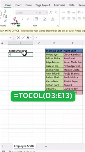 Create Employee Details in Excel #excel #spreadsheetmagic #excelreels