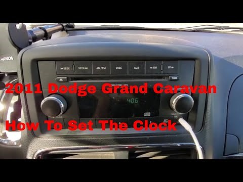 2011 Dodge Grand Caravan Minivan How To Change The Time Set The Clock
