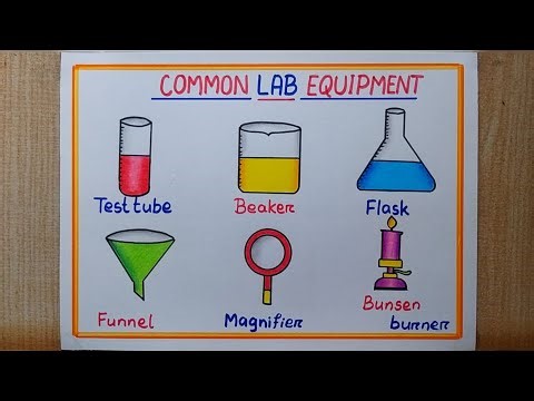 Science Day Special drawing easy| Scientific Equipment drawing| Common lab equipment drawing easy