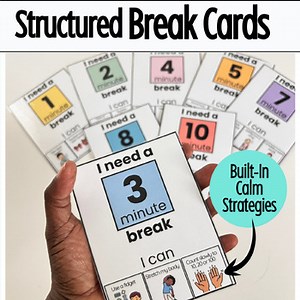 K–5 Break Cards | Calm Corner Visuals for Self-Regulation | Coping Strategies