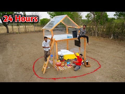 Living 24 Hours in Transparent House Challenge..!