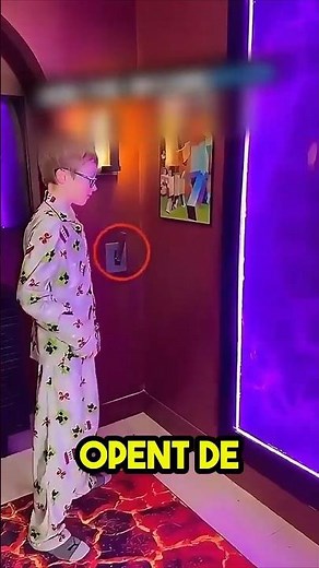 This boy built a secret Minecraft room in his house 🏠🎮