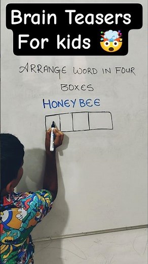 Brain Teaser Challenge 🤯 | Arrange the Word in 4 Boxes Puzzle | Can You Solve It? @learnwithus133