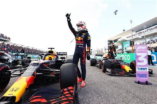 USGP Qualifying result: Verstappen on pole, followed by Hamilton and Perez