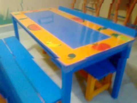 diseño para mesas de preescolar