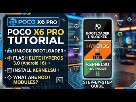 Poco X6 Pro: Unlock Bootloader, Elite HyperOS & KernelSU Root (2026)