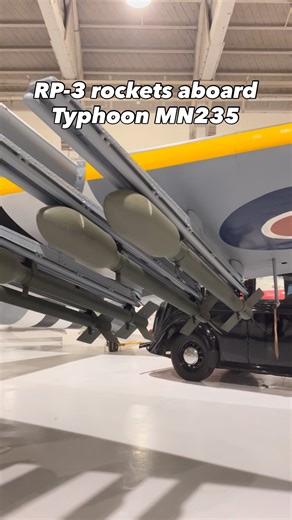 715 reactions · 13 shares | Airborne arsenal - RP-3 rockets aboard Hawker Typhoon MN235 at RAFM Hendon #warbirds #ww2 #wwii #ww2history #typhoon | Daniel J Wheatcroft | Facebook