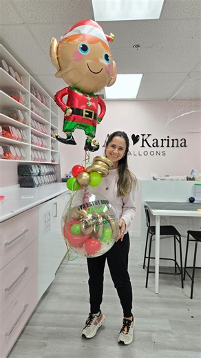 When your Elf arrives… inside a balloon 😂🎈 Because why walk in like a normal Elf on the Shelf… when you can pop your way into the Holiday’s magic? For this surprise, we hid Paolo’s Elf inside a giant balloon with a special message just for him, and the only way to meet the Elf was to POP! the balloon. The reaction? Pure holiday joy 🥹. If you’re looking for a creative Christmas surprise for your kiddos, this one is unforgettable (and yes… fully customizable: colours, message, size and more). �