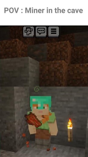when running out of food while mining 😂. #minecraft #minecraftshorts #clips