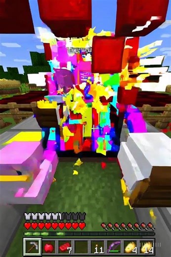 Why Are These Minecraft Chickens Dancing?! 🐔💃 #Minecraft #Shorts