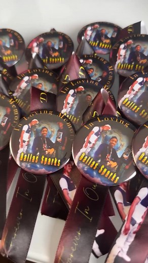Need Memorial Buttons or Ribbons for a funeral ? We offer various options to celebrate your loved ones' lives. Pay tribute with custom Ribbons, Pin Buttons, Pillows or Neck Ties. Contact us today to place your order today‼️ 901-308-7552 | Special Moments Custom Printing