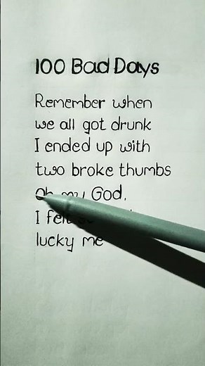 100 Bad Days - AJR (lyrics) #viral