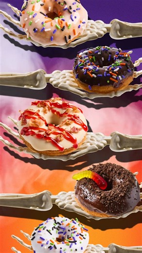 Trick: Our Spooky Dozen will disappear this Sunday 11/2 👻 Treat: Visit us in your costume TODAY (10/31) and get a 🆓spooky confetti donut with any purchase 🍩 *The donuts included in this promotion are the Halloween Ghost, Halloween Bat or Twilight. Limit one per guest, in-shop only on 10/31. While supplies last. | Duck Donuts