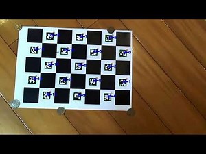 Calibrate the camera by the ChArUco board