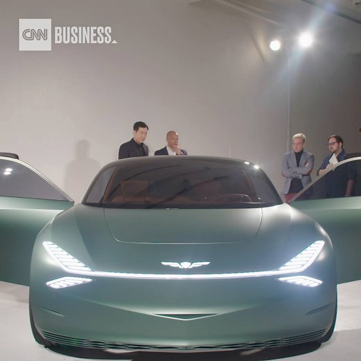 Hyundai's Genesis unveils the Mint, its vision for a teeny electric luxury car. The concept vehicle is designed to be a "city car" that can squeeze through the narrow alleys and dense traffic of packed urban centers. https://cnn.it/2GrFSDv | CNN Business