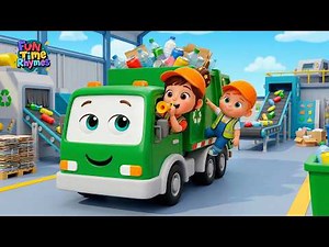 The Recycling Truck Song Wheels on the Bus + Clean Up Song for Kids