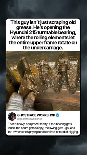 THE EXCAVATOR TURNTABLE REPAIR