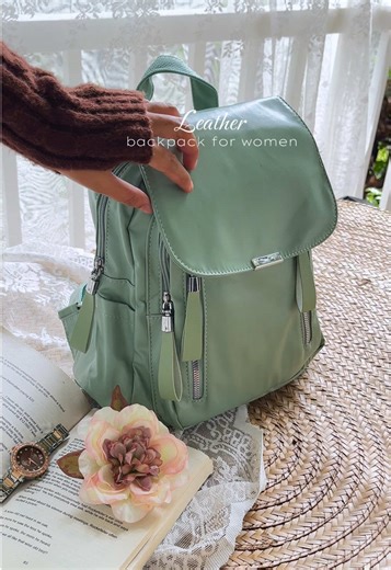 Stylish Leather Backpack for Women