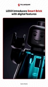 Inside the Smart Brick is a custom chip smaller than a Lego stud, featuring accelerometers, light and motion sensors, and a built-in synthesizer. The microphone doesn’t record audio; instead, it works as a virtual button that responds to sounds such as blowing on a birthday cake. #TechInformer #LEGO | Tech Informer