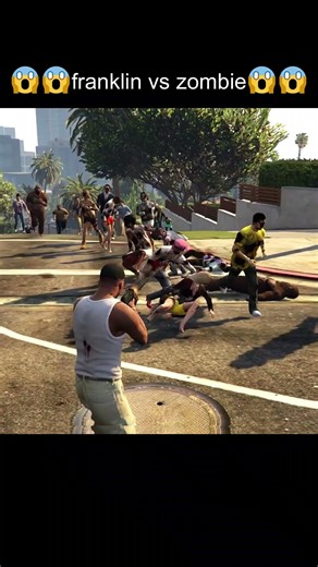 Franklin vs Zombie Army in GTA 5 🧟‍♂️💀#shorts #gta #gta5 #gtaonline #gaming #shortsfeed