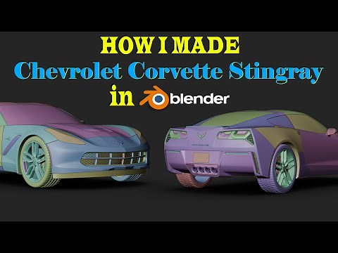 Blender 4.2 Chevrolet Corvette Car Creation Masterclass【Ep- 01】