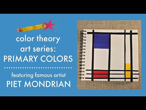 Piet Mondrian Art Lesson and Primary Colors Art Lesson