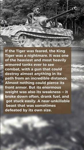 What the German King Tiger Was — The Heaviest Tank of the War