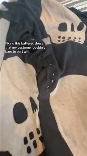 Fix a battered dress with me #repairing #sewing