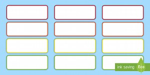 Editable Small Tray Label Templates