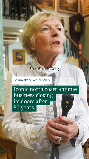 The owner of an iconic north coast antiques shop has said that she has “very mixed emotions” ahead of her retirement next year as she gets ready to close her business after 50 years in the industry. Eleanor-Wolfenden Orr (72) has been in business on Portrush’s Main Street since 1996, with her characteristic art-deco style building standing out as a landmark feature in the popular seaside town. Earlier this year, the shop and its adjoining eight-bedroom property went on the market for over £650,0