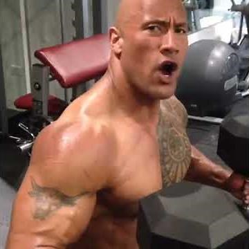 Dwayne Johnson chest training clip FOCUS