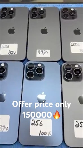 Iphone 📲 15 Pro Max 256GB Sim lock 🔒 LLA Mix Condition mix clr water pack 💦📞03194591476