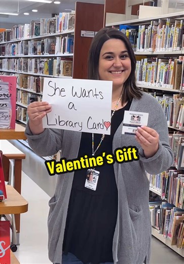 Flowers die. Library cards unlock worlds 😄 #librarytiktok #valentinesday #funny #marshallcpl #publiclibrary