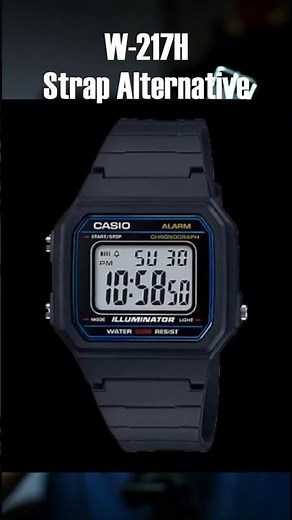 “Casio W-217H Strap Broken? No Problem!!!