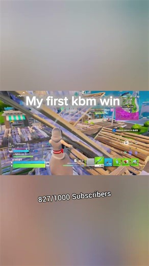 My First Keyboard And Mouse Win 🥳 #fortnite #kbm