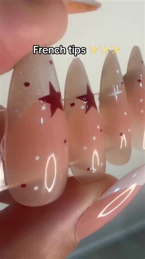 French Tips Press On Nails 💅 ✨ ✨ #pressonnails #frenchtips