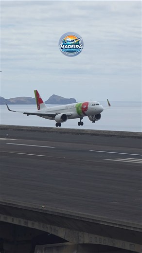TAP Air Portugal A320neo landing at Madeira Airport #aviation